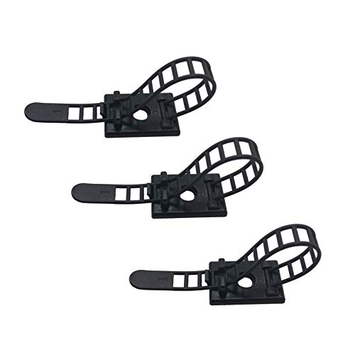 25 Pieces Desk Wire Organizer Cable Ties Zip Ties Adhesive Cord Clips Cable Management Cord Keeper Desk Wire Management - size: 25 Pieces