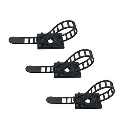 25 Pieces Desk Wire Organizer Cable Ties Zip Ties Adhesive Cord Clips Cable Management Cord Keeper Desk Wire Management - size: 25 Pieces