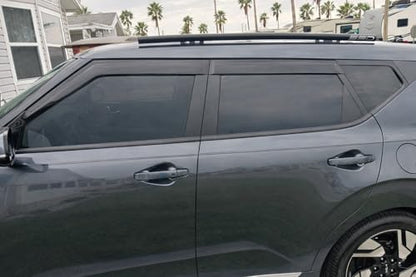 2020-2025 Tape-on Rain Guards for Kia Soul Side Window Deflector Visors EX GT-Line Turbo LX S X-Line Durable Tinted Vent Shade 2021 2022 2023 2024 - size: For Kia Soul 2020-2025