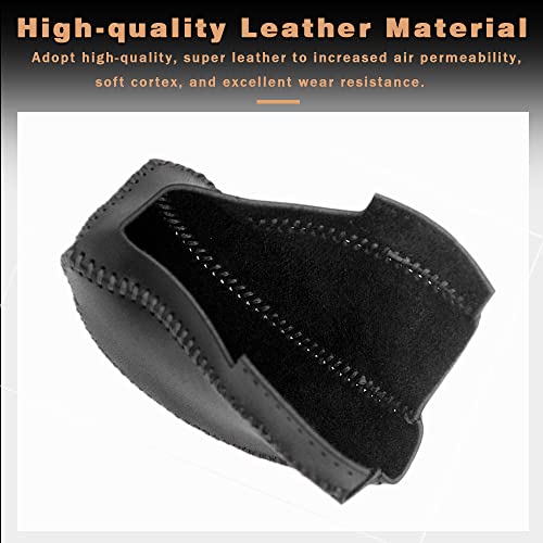 1pc Auto Car Gear Shift Handle Knob Cover Shift Lever PU Leather Protective Interior Accessories for Subaru Crosstrek 2018-2025(Black Stitches) - color: Black Stitches