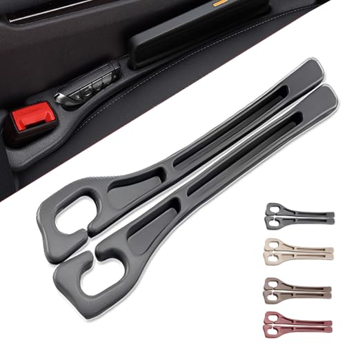 car seat gap filler, No Drop Seat Guard, Seat Gap Fillers for All Cars, Prevents Items from Falling, Easy to iInstall (Black)
