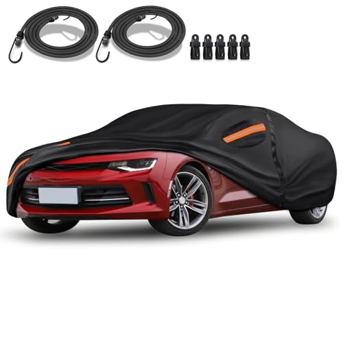 Special 16 Layers Full Car Cover Fit for Chevrolet Camaro 2010-2024 Coupe/Convertible, Ultra Heavy 600D Oxford Cloth, Can Withstand Summer Sun Exposure and Winter Snow, Rain, Dust, and UV - color: Fit Chevrolet Camaro 2010-2024 Coupe/Convertible
