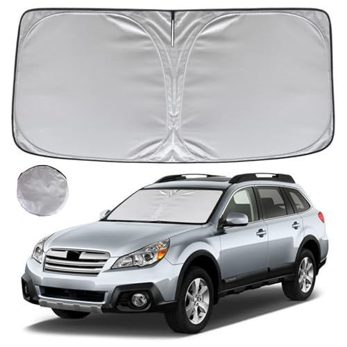 KAYZT Windshield Sun Shade for 2010-2014 Su-baru Outback Foldable Sunshade Front Window Custom Fit Car Accessories - size: for 2010-2014 Su-baru Outback