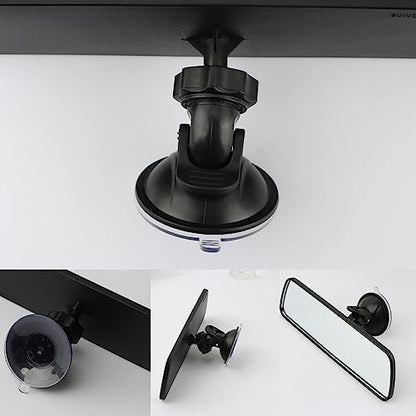 Interior Rear View Mirror for Driving Test with adhesive Suction Cup,Extra Rear-View Mirror and Blind Spot Checker(7.87 x 2.36 inch)