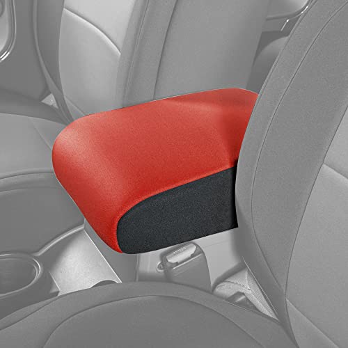 Diver Down Neoprene Center Console Cover - Fits Jeep 2007-2018 JK JKU Wrangler - Cushioned Armrest Cover - Doesn't Burn Your Elbow - Tight Custom Fit - Comfortable Foam Armrest Pad (07-10 Red) - color: Red, size: 2007-2010 JK
