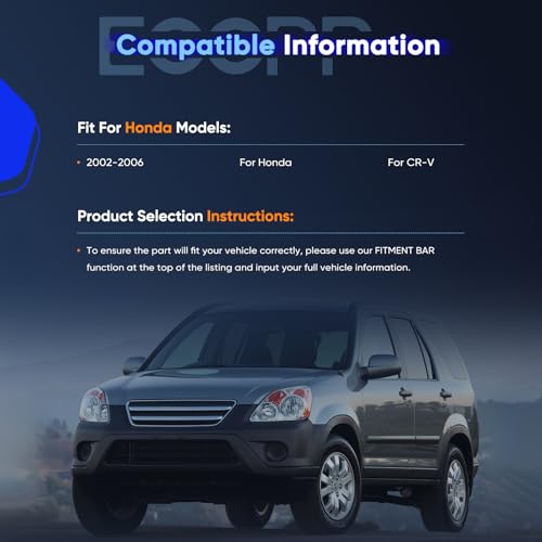 ECCPP Cargo Cover 2003 2004 2005 2006 Fit for Honda for CR-V Rear Trunk Cover Shade Luggage Tonneau Security Cover - style: 2003-2006 for Honda for CR-V