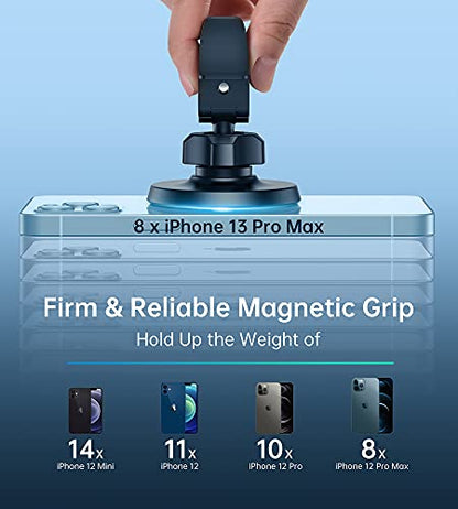 Magnetic Car Mount Phone Holder - Mag Safe Air Vent Phone Mount for Car Compatible with iPhone 15 14 13 12 Pro Max Mini Plus, 360° Adjustable Mag Safe Car Mount Phone Holder for All Phone