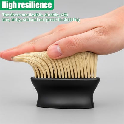 Car Interior Dust Brush, Soft Bristles Auto Exterior Cleaning Whisk Broom, No-Scratch Car Dashboard Detailing Brush, Vehicle Dusting Tool for Leather, Air Conditioner Vent (1PC) - size: 1PC