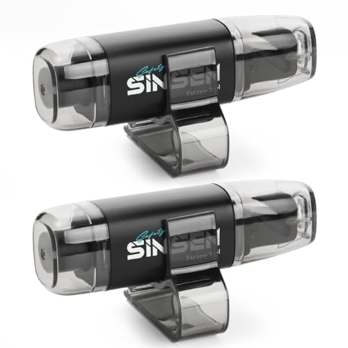 SINSEN Car Window Breaker Seat Belt Cutter Tool, Emergency Safety Hammer Tool to Break Glass, Portable Escape Kit, 2 Pack(Black) - color: Black