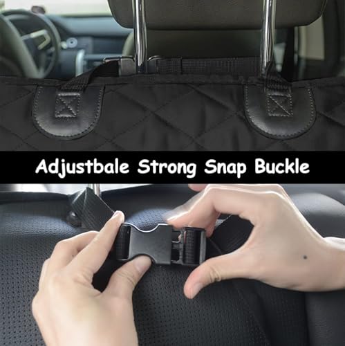 SUV Cargo Liner for Dog Heavy Duty Polyester Pet Trunk Cargo Cover Dog Car Seat Cover Mat Non-Slip Backing & Adjustbale Strong Buckle Universal Fit (Gray) - color: Gray