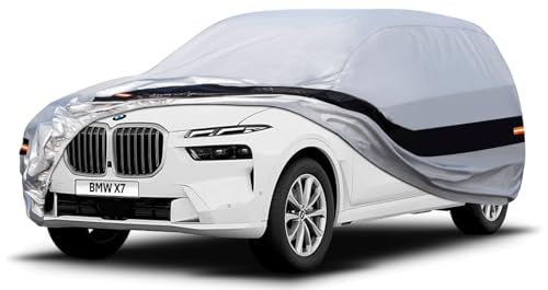 10 Layers SUV Car Cover Custom Fit for BMW X7 (2018-2024) Waterproof All Weather for Automobiles, Outdoor Full Cover Rain Sun UV Protection.Silver - size: Custom Fit for BMW X7