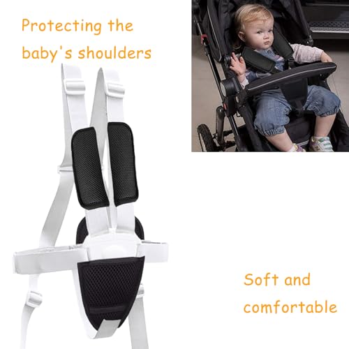 3 Pack Universal Car Seatbelt Crotch Cushion for Newborns Infants Kids,Car Seat Belt Kit,Soft Seat Belt Strap Covers