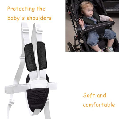 3 Pack Universal Car Seatbelt Crotch Cushion for Newborns Infants Kids,Car Seat Belt Kit,Soft Seat Belt Strap Covers