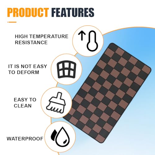 YoRise Car Dashboard Anti Slip Mat, 10.62'' × 5.90'' PVC Center Console Pad, Non-Slip Sticky Dash Mat, Washable Car Dashboard Gripping Pad for Phone, Glass, Key, GPS (Brown) - color: Brown