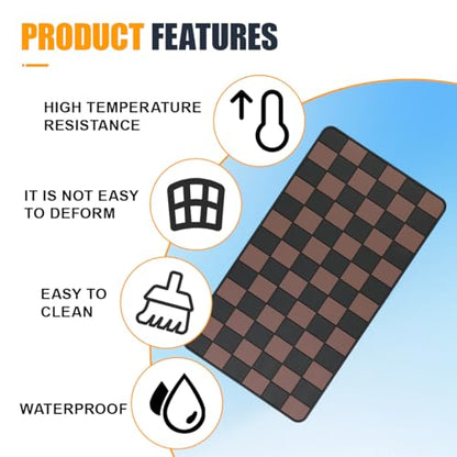 YoRise Car Dashboard Anti Slip Mat, 10.62'' × 5.90'' PVC Center Console Pad, Non-Slip Sticky Dash Mat, Washable Car Dashboard Gripping Pad for Phone, Glass, Key, GPS (Brown) - color: Brown