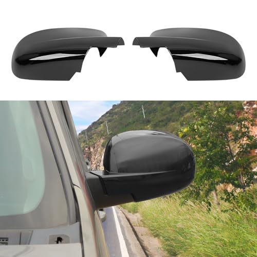 White Rearview Mirror Full Caps Cover,Left & Right Side Mirror Cover Caps for 2007-2014 Chevy Silverado GMC Sierra Avalanche Tahoe Suburban Yukon Escalade ESV Side View Door Mirror Cover - color: Full Caps White, size: 2007--2014