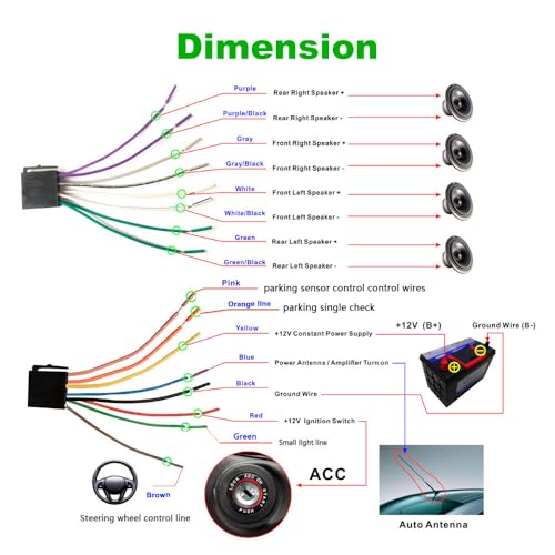 Car Stereo Double Din Bluetooth Car Radio 7 Inch MP5 Player HD Touch Screen FM Radio Audio Receiver AUX in USB TF Card Input UNITOPSCI Multimedia Player Mirror Link with Backup Camera - style: Model 2