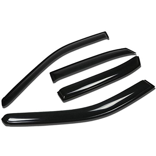 Auto Dynasty 4Pcs Tape-On Window Visor Compatible with 2000 2001 2002 2003 2004 Avalon 4-Door 2000-2004, Deflector Rain Guard, Acrylic Black - size: 00-04 Toyota Avalon 4-Door