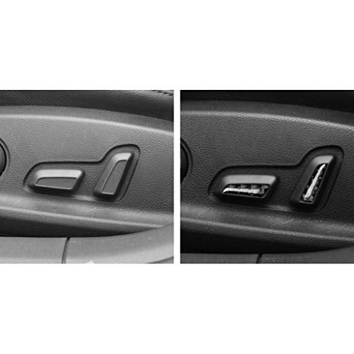 NVCNX Real Carbon Fiber Compatible with Audi B9 A4 S4 2017-2025 / A5 S5 RS5 2018-2025 2019 2020 2021 2022 2023 2024 Car Seat Adjustment Trim Cover Sticker Decal Interior Accessories 4PCs - color: Seat Adjustment Trim