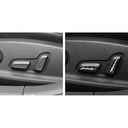 NVCNX Real Carbon Fiber Compatible with Audi B9 A4 S4 2017-2025 / A5 S5 RS5 2018-2025 2019 2020 2021 2022 2023 2024 Car Seat Adjustment Trim Cover Sticker Decal Interior Accessories 4PCs - color: Seat Adjustment Trim