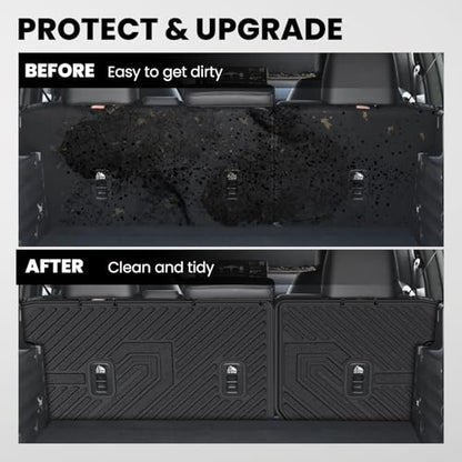 LASFIT Rear Seat Back Protector for Honda Passport 2026, All Weather TPE Pet Friendly Custom Fit Passport Second Row Back Seat Cover Mat Liner Accessories, Black - style: 7）For Honda Passport | 2026 | Seat Back Protector