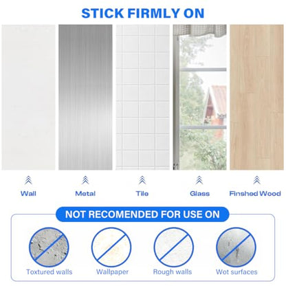 Double-Sided Adhesive Pads for Dash Cam Mount, 4PCS 2.84“ Square Heat Resistant Heavy Duty Sticky Pads for Car Windshield, Dashboard, GPS, EZ Pass and Camera Holders with 2 Adhesion Promoter