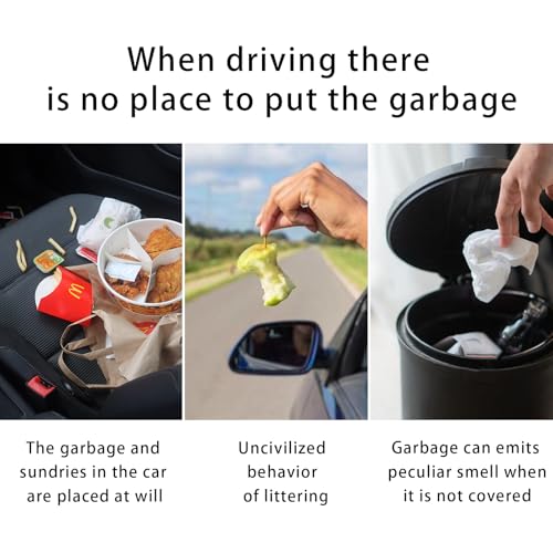 Car Trash Can,Collapsible Pop-up Trash Bin,Auto Foldable Cars Trashcan Waste Basket,Automotive Portable Car Garbage Cans with Lid for SUV,Truck and Vehicle