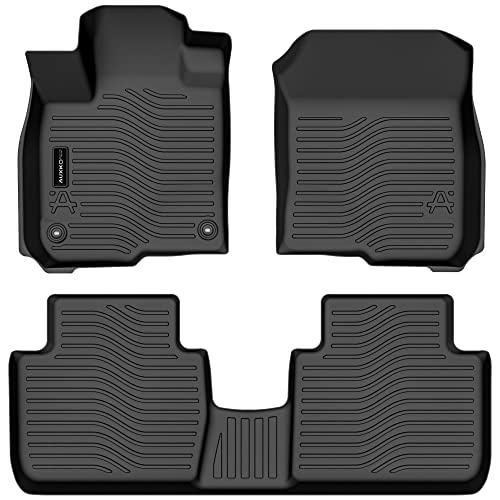 Auxko All Weather Floor Mats Fits for Honda HR-V Include Hybrid 2023 2024 2025 2026 TPE Rubber Liners All Season Guard Odorless Anti-Slip Mats for 1st & 2nd Row - size: hrv|2023-2026|floor mats