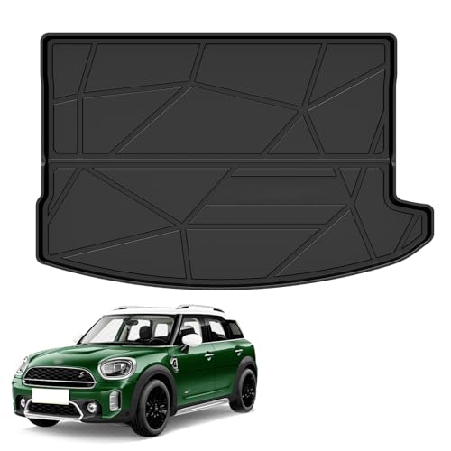 Elsetyler Custom Fit for Cargo Liner 2017-2024 Mini Countryman F60 - Black TPE All Weather Heavy Duty Waterproof Rear Cargo Tray Trunk Floor Mat Protector - color: 2017-2024 Mini Countryman F60