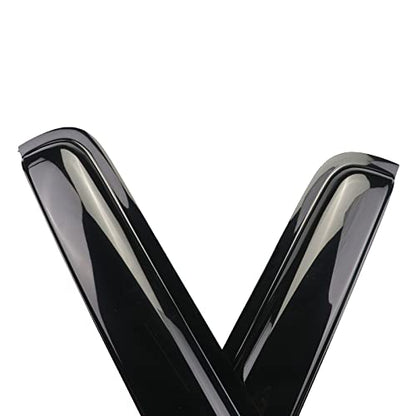 Window Visor Tape-on Side Wind Window Deflectors for Trucks 2005-2021 Nissan Frontier Super/Crew Cab, Rain Guards, Window Visors for Cars, Vent Deflector 4 pcs 94407 - size: 2005-2021 Nissan Frontier Super/Crew Cab