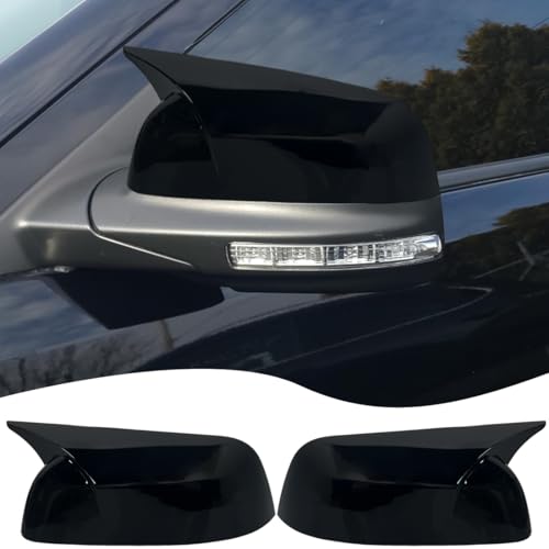 Rear View Mirror Cover, For Ford Explorer 2016-2019 - Bright Black Turn Signal Housing Cover （Note: Not suitable for vehicle models where the left and right rearview mirror covers differ in size） - color: Bright Black, size: 2016-2019 Ford Explorer