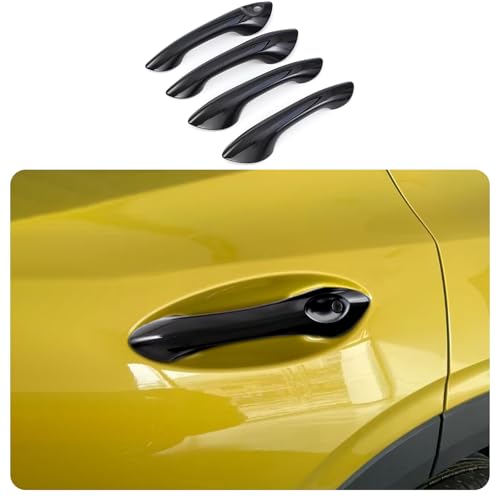 Car Accessories Fit for Chevrolet TRAX 2024 2025 2026 Exterior Door Handle Cover Trims (Without Smart Holes:Glossy Black) 4PCS ABS - color: Without Smart Holes:Glossy Black