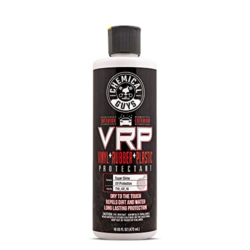 Chemical Guys VRP Vinyl, Rubber, and Plastic Dressing - Tire Dressing, Non-Greasy, Dry-to-the-Touch Shine for Tires, Trim, and More, Safe for Cars, Trucks, SUVs, RVs & More - 16 oz - size: 16 Fl Oz (Pack of 1)
