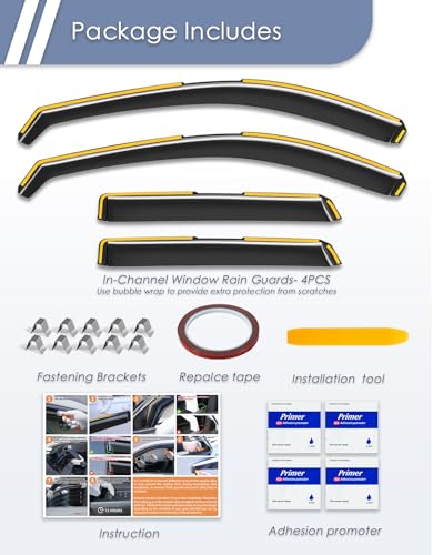 in-Channel Window Rain Guard for Mazda CX-5 2017-2026 CX5 Rain Guards Side Window Visors Low Profile Vent Visor Window Deflectors Vent Shades Car Accessories - size: Fit for 2017-2026 Mazda CX-5