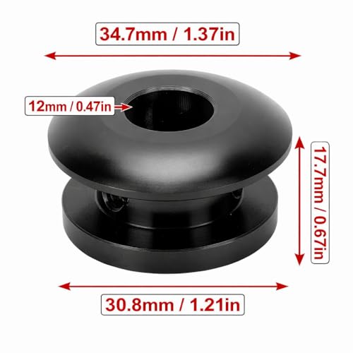 Aramox Shift Knob Limiter,Universal Car Shift Knob Boot Retainer Limiter Shifter Shifting Head Buckle Stopper(Black)