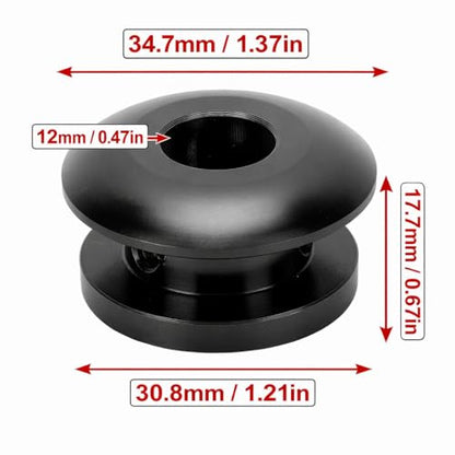 Aramox Shift Knob Limiter,Universal Car Shift Knob Boot Retainer Limiter Shifter Shifting Head Buckle Stopper(Black)