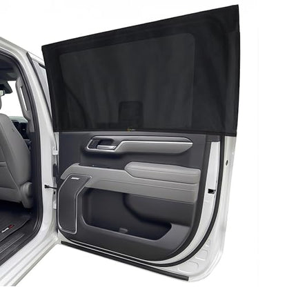 EcoNour Custom Fit Car Window Screens for Toyota 4Runner 2010–2025 | Rear Side Mesh Window Cover for Baby Privacy, Blackout & Camping Use | Breathable Car Sun Shade Accessories - size: Fit For Chevrolet Silverado GMC Sierra2019–2026
