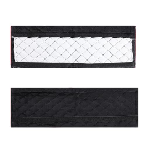 Amooca Soft Automotive Seat Belt Cover Seatbelt Shoulder Pad Neck Protector Cushions Universal Fit SUV Trucks Backpack Black Extra Long 15.7in - color: Black, size: 15.7in-1pc