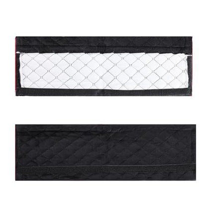 Amooca Soft Automotive Seat Belt Cover Seatbelt Shoulder Pad Neck Protector Cushions Universal Fit SUV Trucks Backpack Black Extra Long 15.7in - color: Black, size: 15.7in-1pc