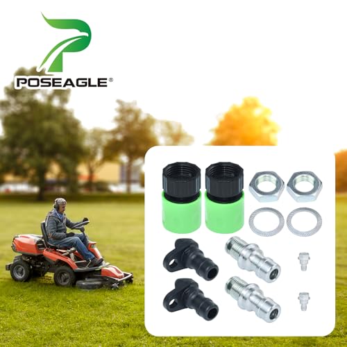 2 Pack 490-900-M061 Deck Wash Kit Replaces 490-900-0025 Including 921-04041 Lawn Mower Deck Wash Adapter Nozzle, 737-04003D Deck Wash Nozzle(Stainless Steel), 731-07487 Deck Wash Nozzle - color: A02 2x490-900-M061 Deck Wash Kit