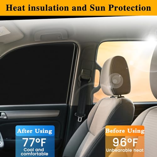 Car Windshield Sun Shade Privacy Covers，4 PCS Car Window Shades for Baby Block Light Curtains Sun Protection Shade Camping for Sleeping