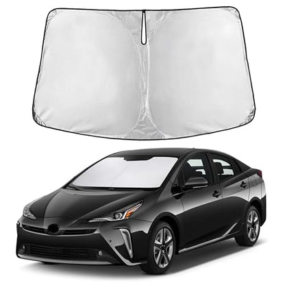 Autovir Windshield Sun Shade Fit for 2016-2020 2021 2022 Toyota Prius Hatchback Sun Shade, Front Window Sun Visor, UV Protection, Heat Blocker, Foldable Car Accessories - size: For Toyota Prius Hatchback 2016-2022