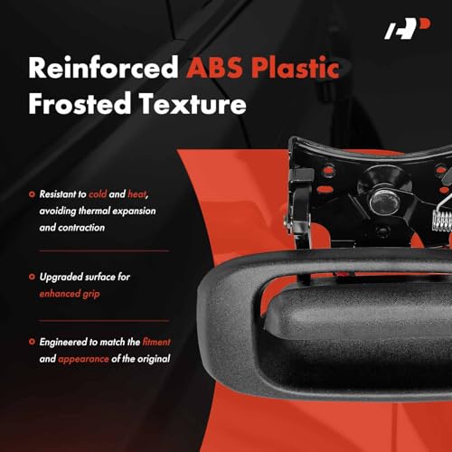 A-Premium - Tailgate Handle & Bezel Assembly - Compatible with 1999 2000 2001 2002 2003 2004 2005 2006 2007 Chevy Silverado GMC Sierra 1500 2500 3500 - # 15997911, 15228539, 15228540, 15228541 - color: Textured Black, size: Tailgate Handle & Bezel