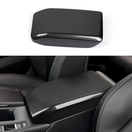 Car Armrest Box Cover Trim Decals for 2023 2024 2025 Honda Accord 11th Gen Accessories ABS Carbon Fiber Interior Stickers - color: Armrest Box Cover