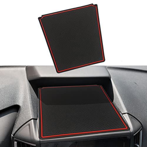 Dash Dashboard Cover Mat for Subaru Forester Accessories 2019-2023 2024 Subaru Crosstrek Impreza 2018-2023 Interior Dash Rubber Pad Liner Anti Dust Insert Premium Custom (Red Trim) - color: Red, size: 2018-2023