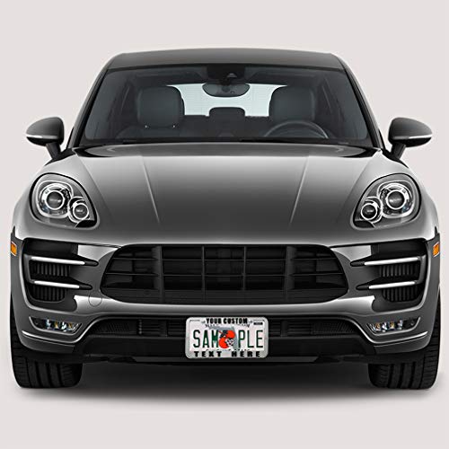 Speedy Pros Funny License Plate Frame Custom Personalized Text Zinc Cute Car Accessories License Plate Holder Black 2 Holes 1 Frame - color: Black 2 Holes