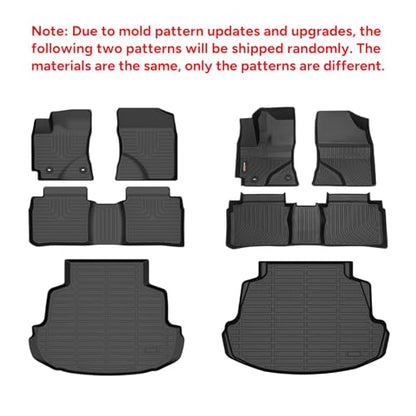 Binmotor-All Weather Floor Mats & Cargo Liner for RX 2016-2022 /RX350/RX450h (No RXL Models), Heavy Duty Car Floor Liners-Black for RX Accessories-Black - style: 4) Car Mats for Lexus RX (2016-2022)