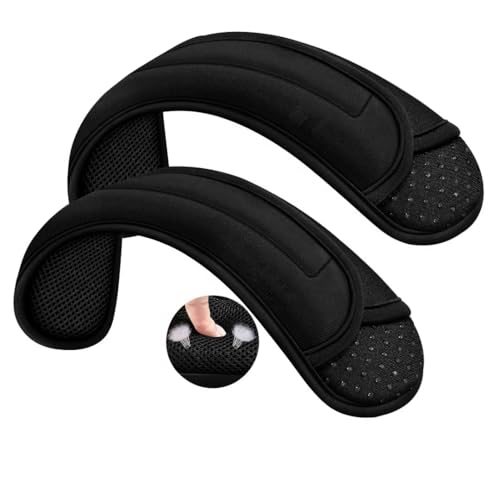 ZINZ 2-Pack Universal Shoulder Pad with Ultra Thick Cushion for Bag Luggage Bag Crossbody, Plus Long & Anti-Slip & Breathable,Black - color: Black