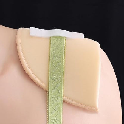 SZMUHLNY 2 Pairs Shoulder Pads for Women Clothes,No-Sewing Required Anti-Slip Detachable Reusable Soft Sponge Shoulder Pads for Men Blazer Clothes Sewing Accessories - color: 2 pack/White,White