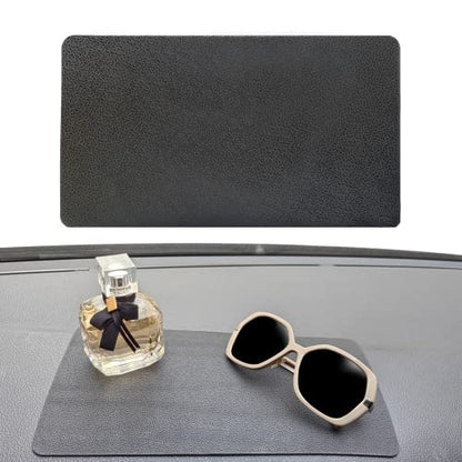 Car Dashboard Anti-Slip Rubber Pad, Multifunctional 10.6 x 5.9 Universal Non-Slip Car Magic Dashboard Gel Latex Pad for Cell Phones, Sunglasses, Keys, Coin and More Use (Black/Car Texture)